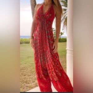 Bohemian Romper Halter Jumpsuit fits S/M